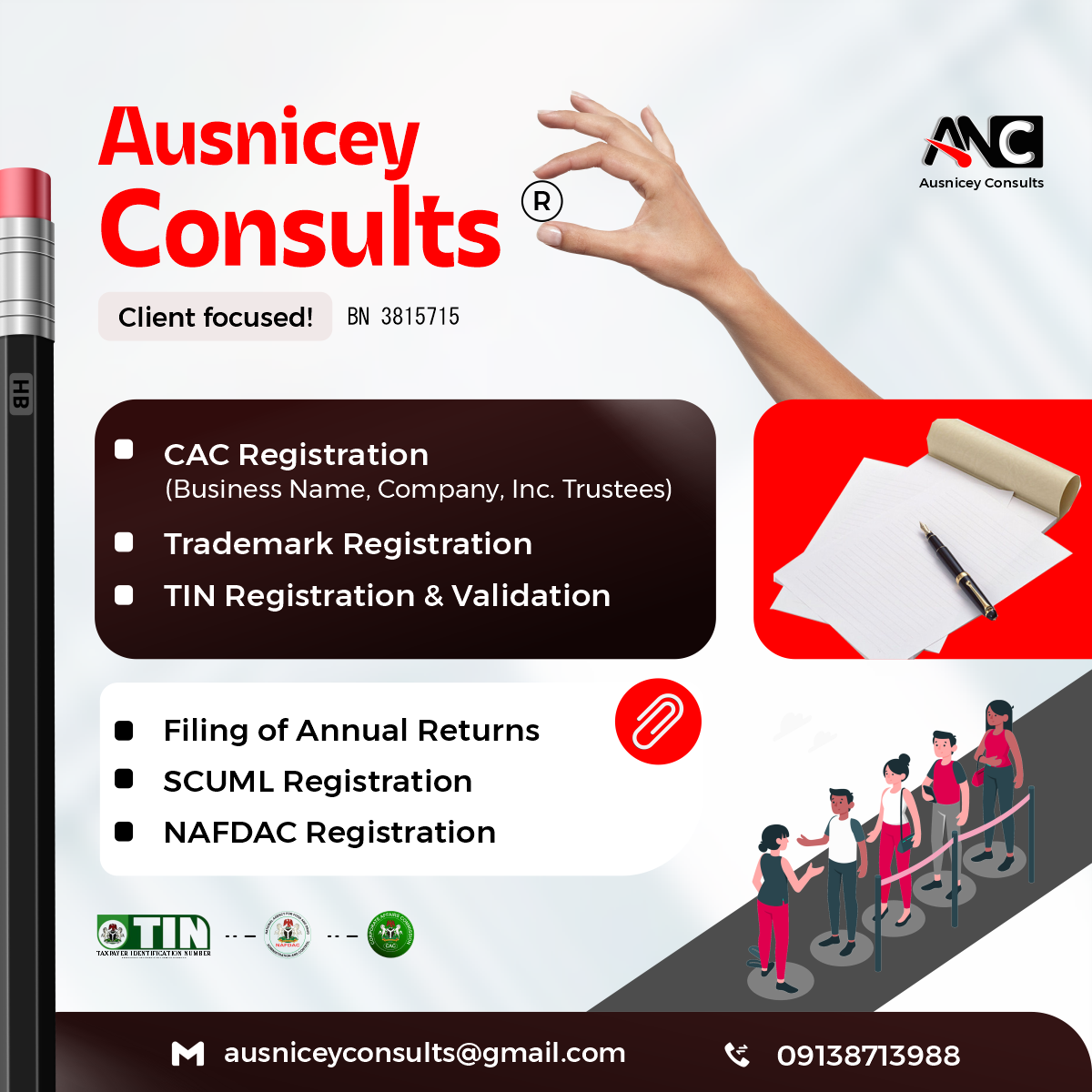 Ausnicey Consults Flyer