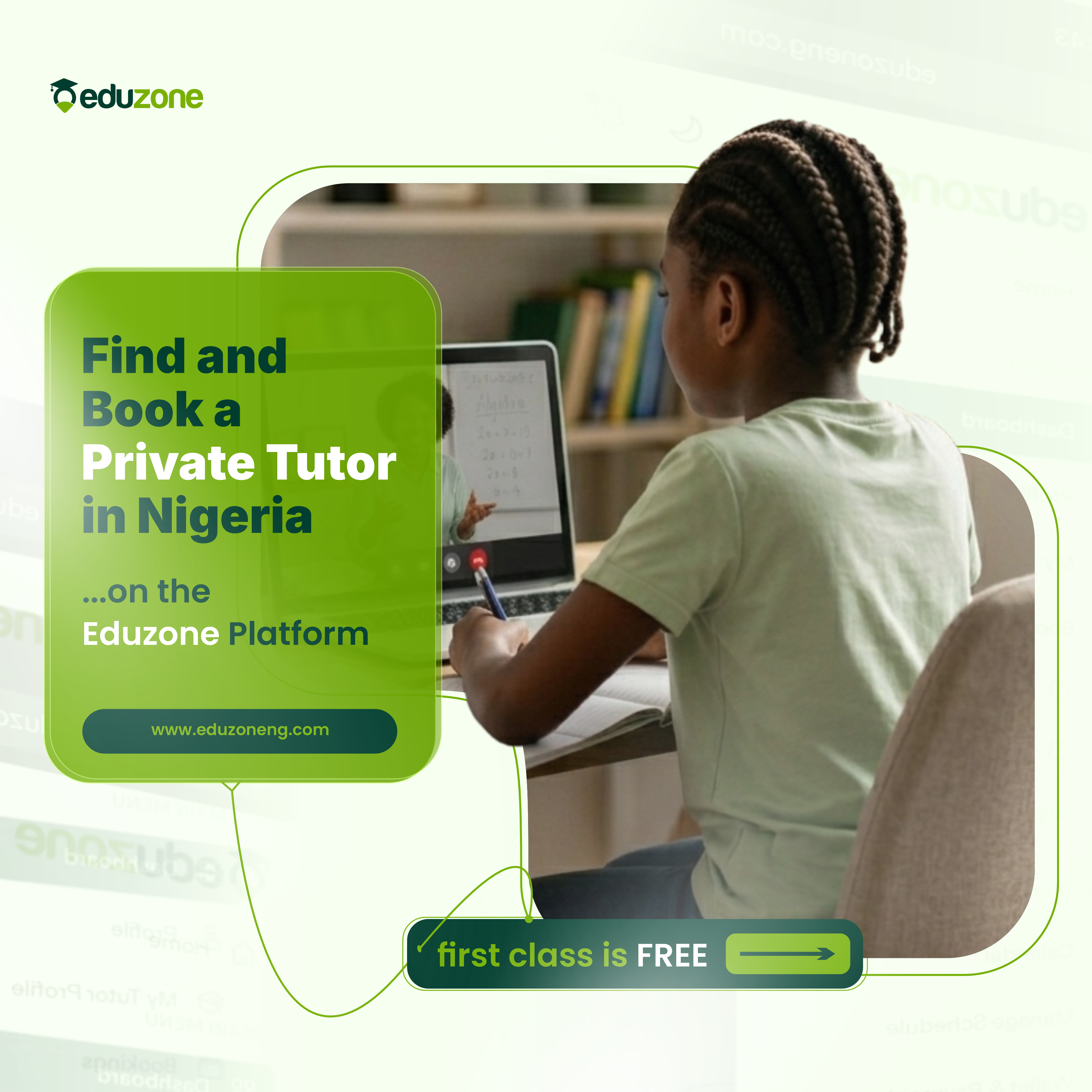 Eduzone ad campaign — find and book a tutor