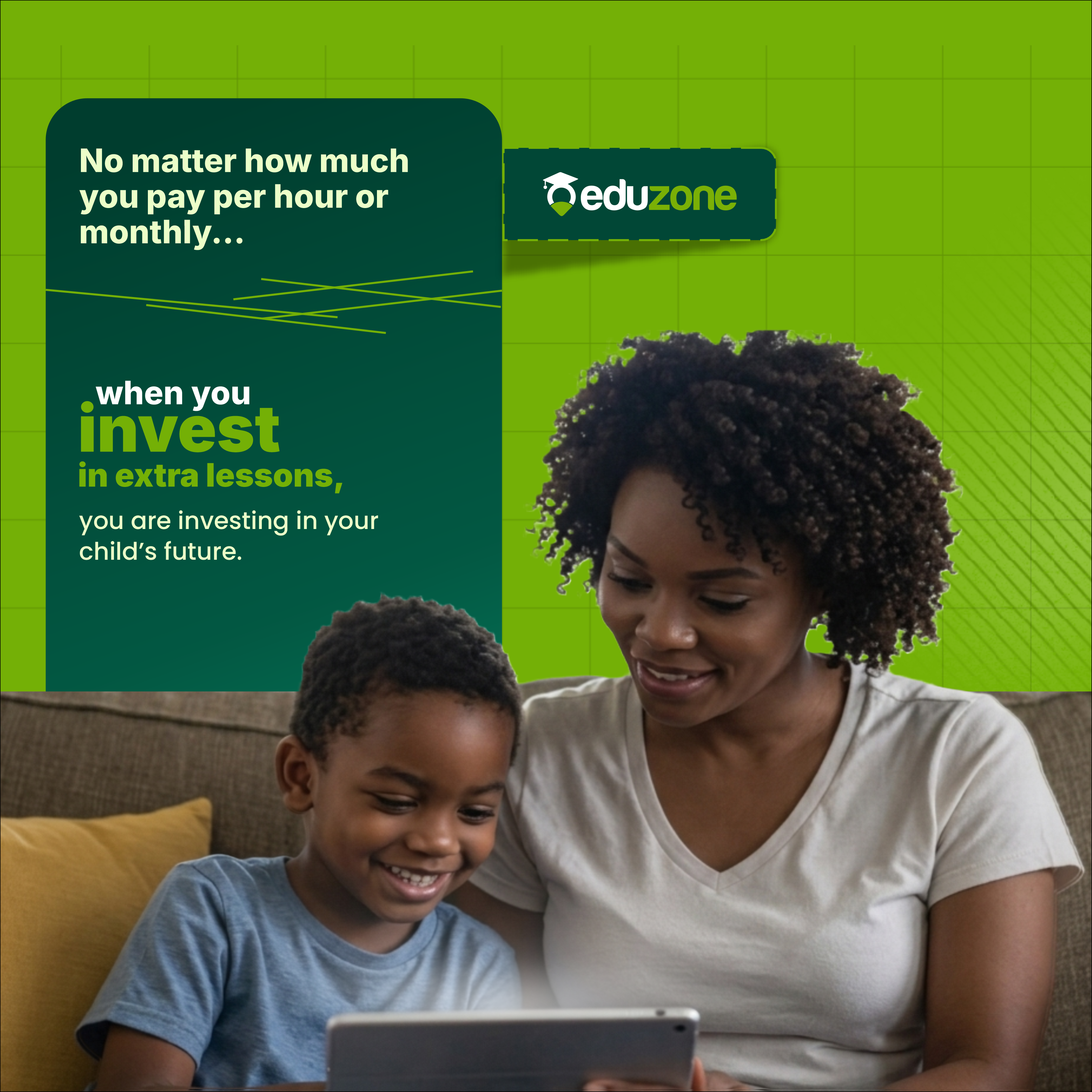 Eduzone ad campaign — invest in your child's future