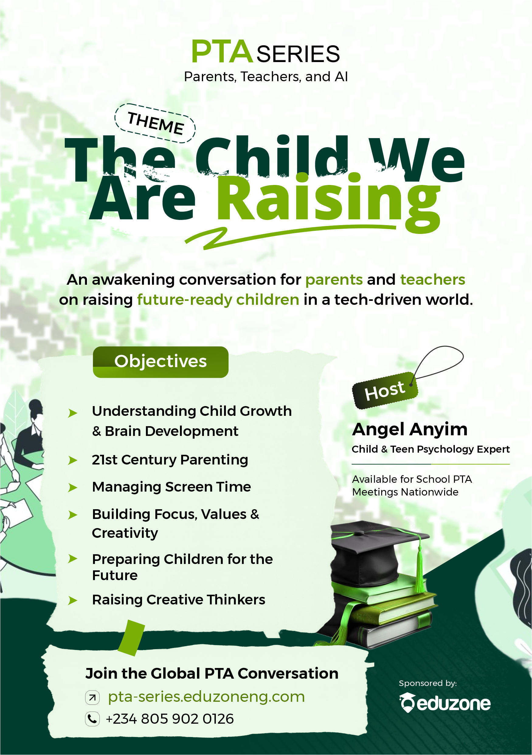 Eduzone PTA Series event flyer