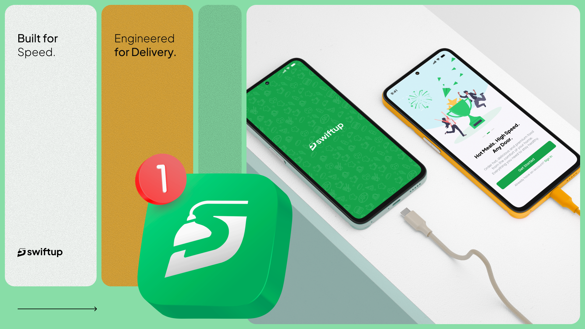 Swiftup logo presentation